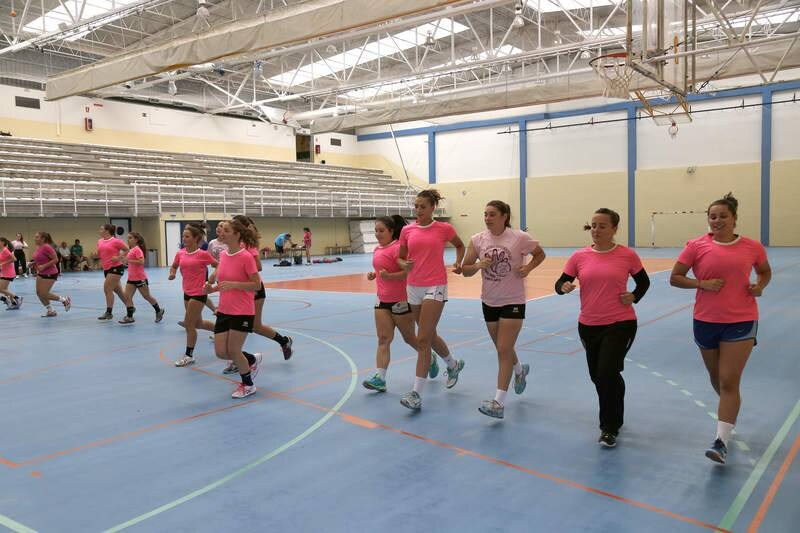 Primer entrenamiento de la temporada del Palencia Turismo