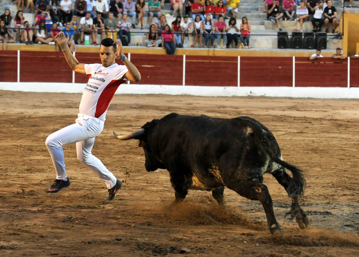 El campeón de España, Eusebio Sacristán, cautiva a público y jurado con saltos que rozan la perfección