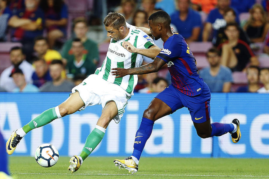 Las mejores imágenes del partido entre el l Barcelona y el Betis, correspondiente a la primera joranda de Liga. 