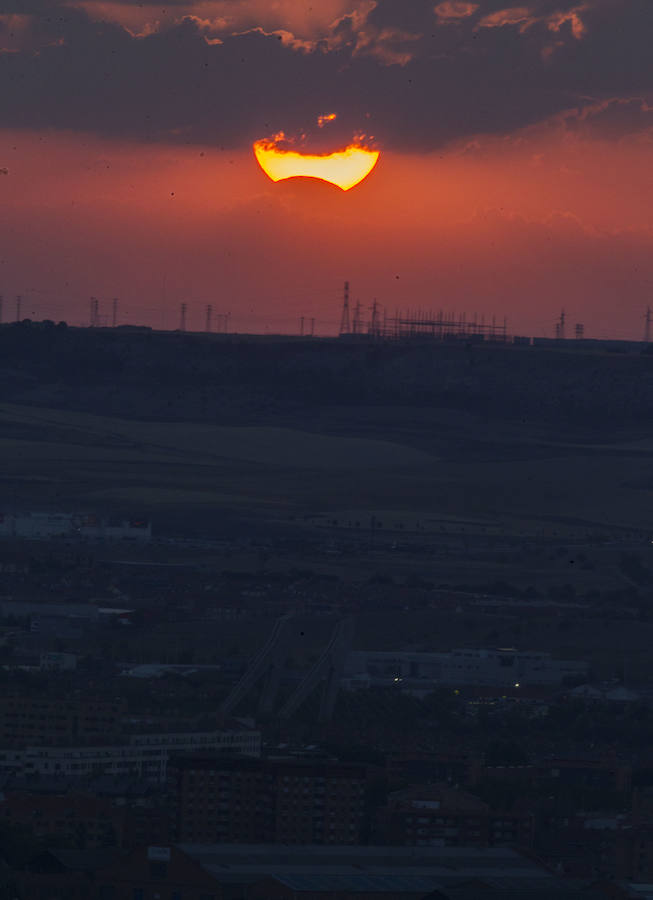 Eclipse parcial de sol en Valladolid