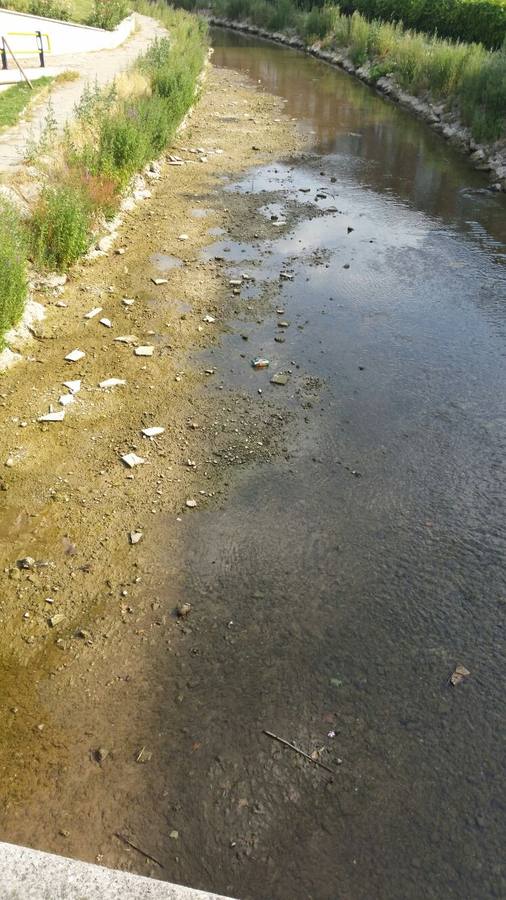 El río Esgueva en Valladolid.