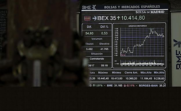 Sede de la Bolsa, en Madrid.