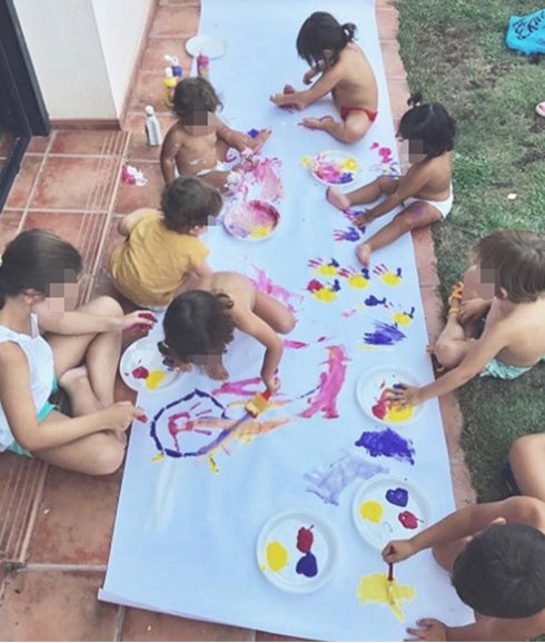 Los pequeños pusieron en práctica sus dotes de artista