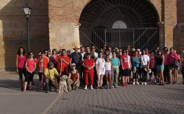 Participantes en la marcha del año pasado en San Cebrián. 