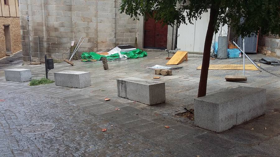 La huella de la tormenta en Segovia