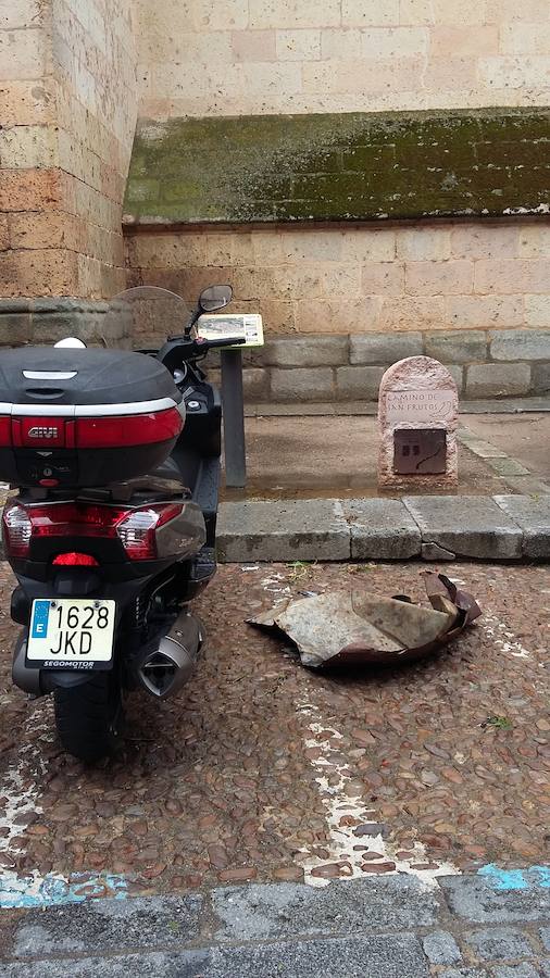 La huella de la tormenta en Segovia