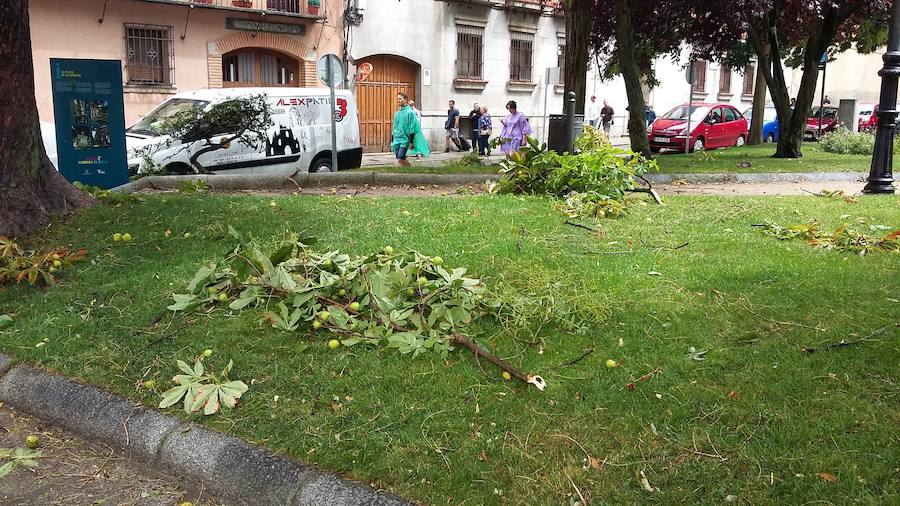 La huella de la tormenta en Segovia