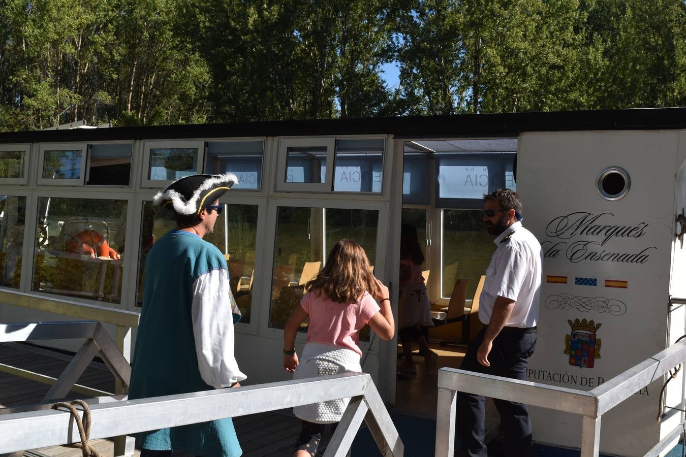 La propuesta se ha tenido que limitar al barco Marqués de la Ensenada, de Herrera de Pisuerga, debido al escaso caudal en Villaumbrales