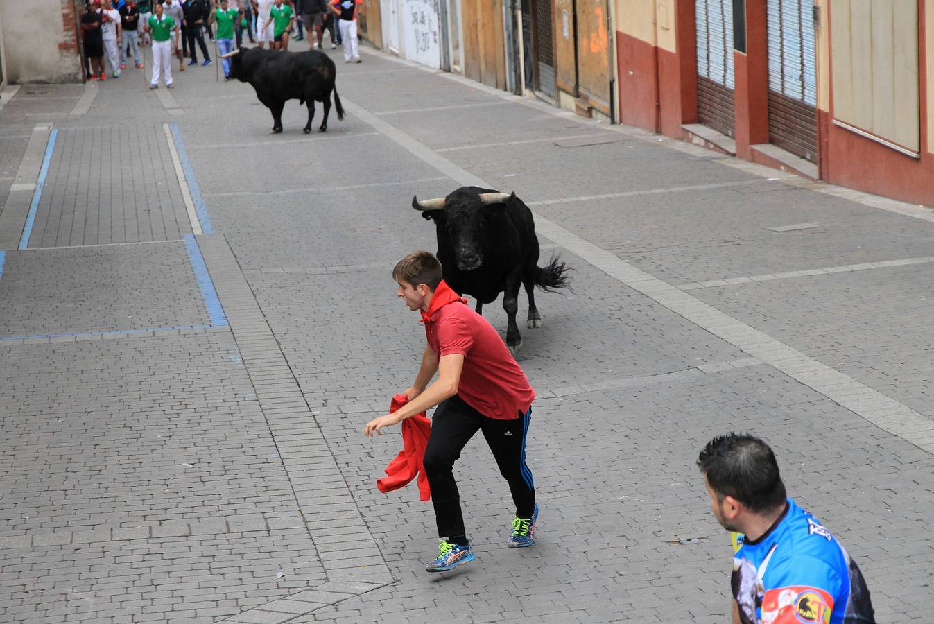 Únicamente tres astados han podido llegar al recorrido urbano y completar la carrera en el que cuatro personas han resultado heridas, dos de ellos por asta de toro y otros dos con contusiones