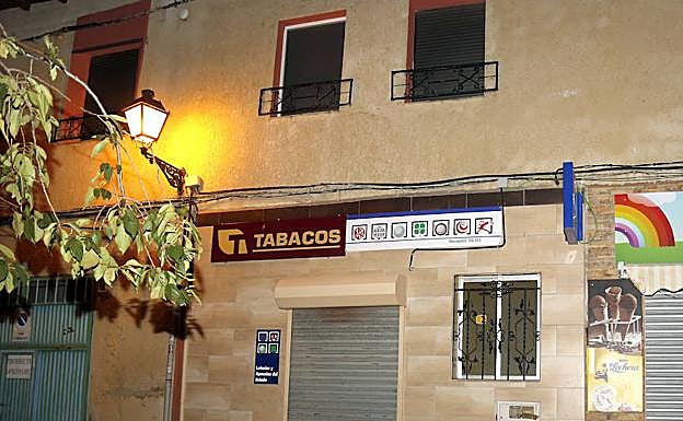 Estanco de Grijota que validó el premio. 