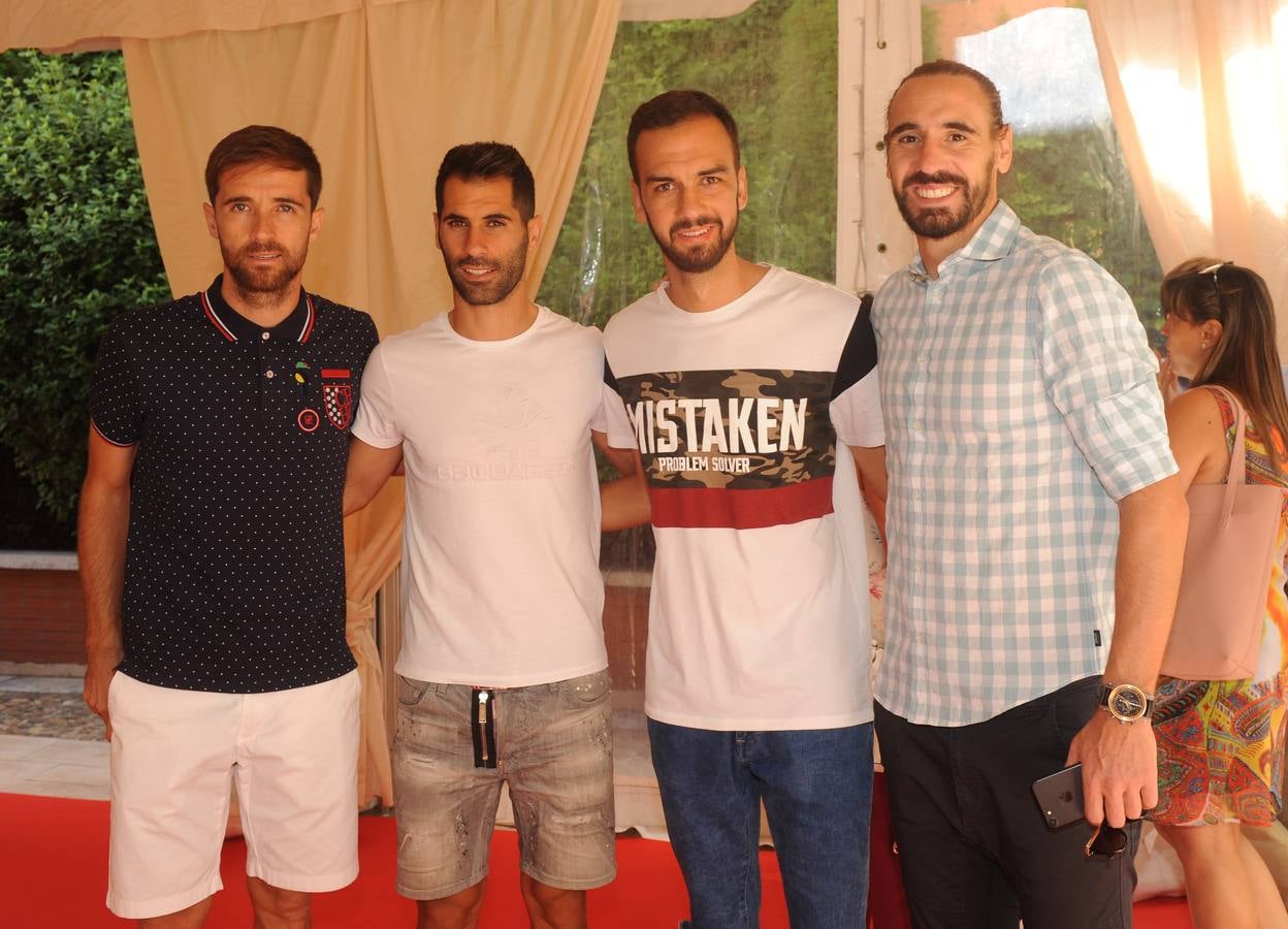 Los cuatro capitanes del Real Valladolid. Míchel Herrero, Javi Moyano, Deivid Rodríguez y Borja Fernández.