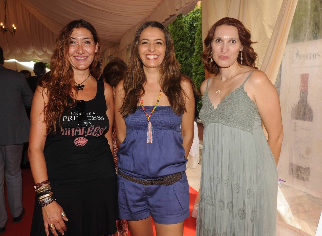 Las periodistas Franca Velasco (Ayuntamiento), Piluca Burgos (Valor Creativo Comunicación) y Liliana Martínez Colodrón (El Norte de Castilla).