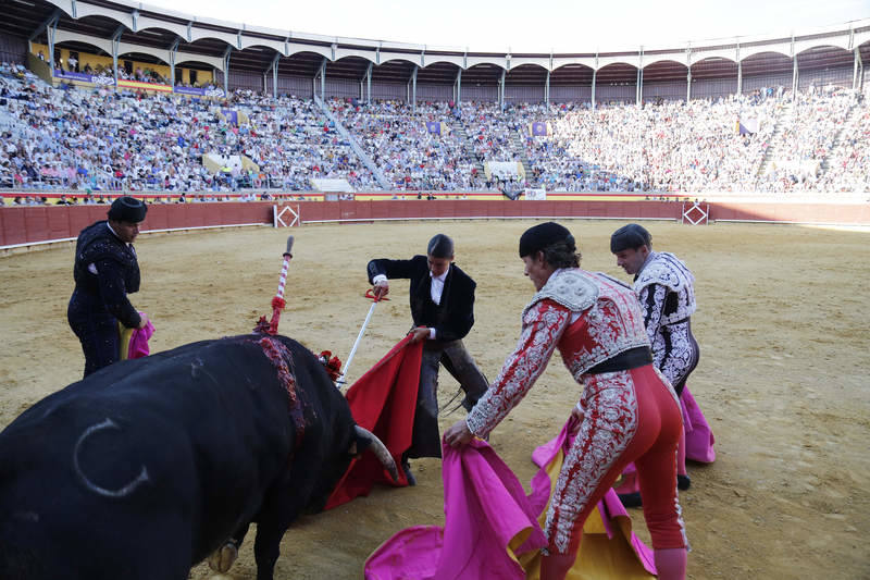 Corrida de rejones en Palencia