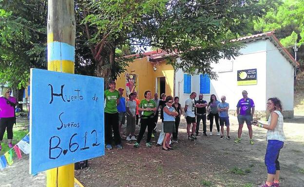 Un momento de la jornada vivida ayer en el albergue de Peña Negra. :