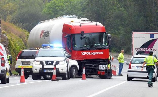 Accidente en la N-1 en Pancorbo. 