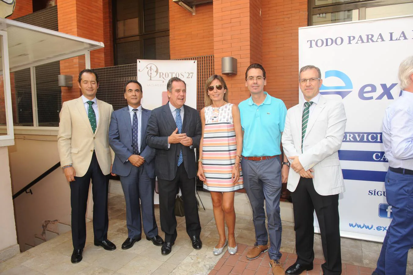 José Fernández, Jesús Casero, el delegado de la Junta, Pablo Trillo; Beatriz Tovar, Luis Ángel González y Mariano Veganzones.