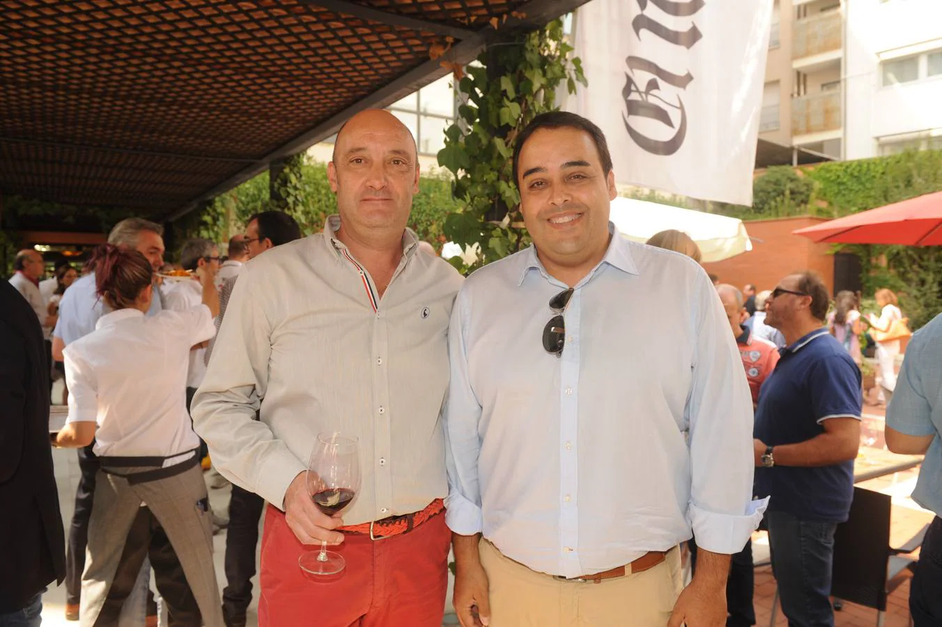 Félix López, de Bodegas Zifar, y Javier Calleja, de El Norte.