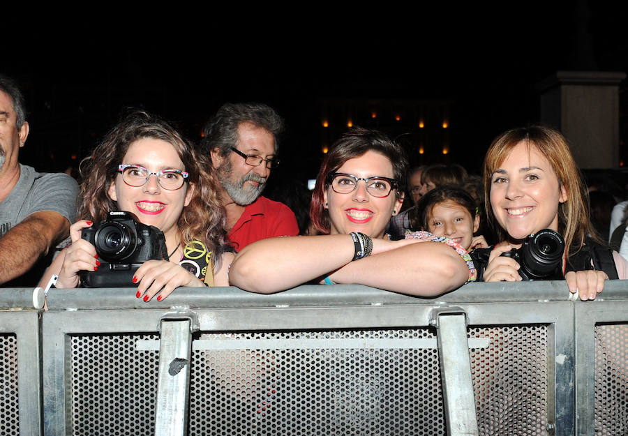 Concierto de Rosana en la Plaza Mayor de Valladolid