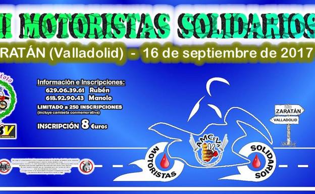 Vallamoto organiza la XII edición de Motoristas Solidarios el próximo sábado