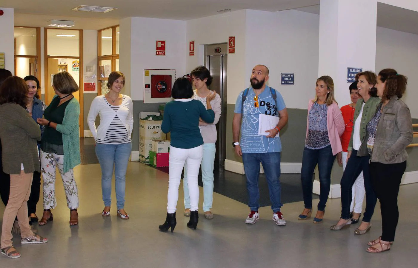 Primer día de clase para los alumnos de primaria de Segovia