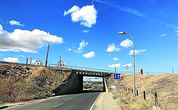 Estado actual del paso en la carretera de Lumbrales.