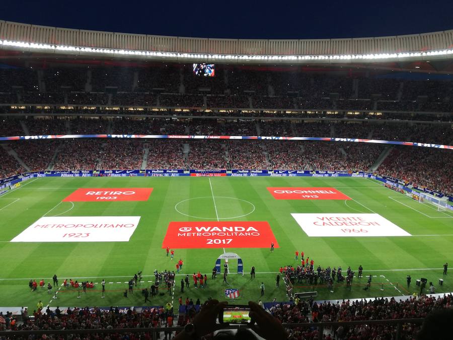 El Atlético de Madrid abrió las puertas de su nuevo estadio por primera vez para medirse al Málaga