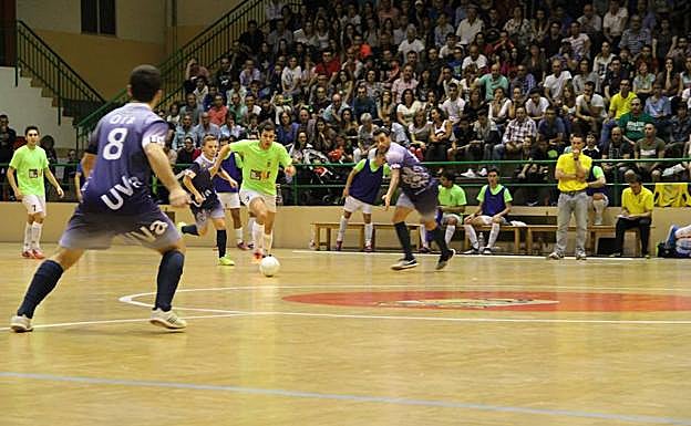 Iván, del Naturpellet Cuéllar, en un anterior partido.