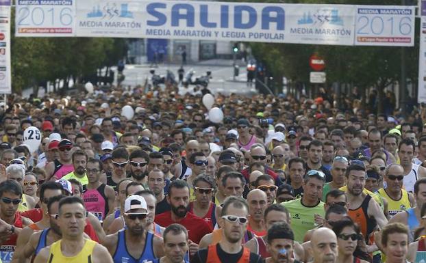 Salida multitudinaria de la Media Maratón del año pasado. 