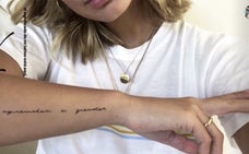 'Aprender a perder', nuevo tatuaje de Laura Escanes. 