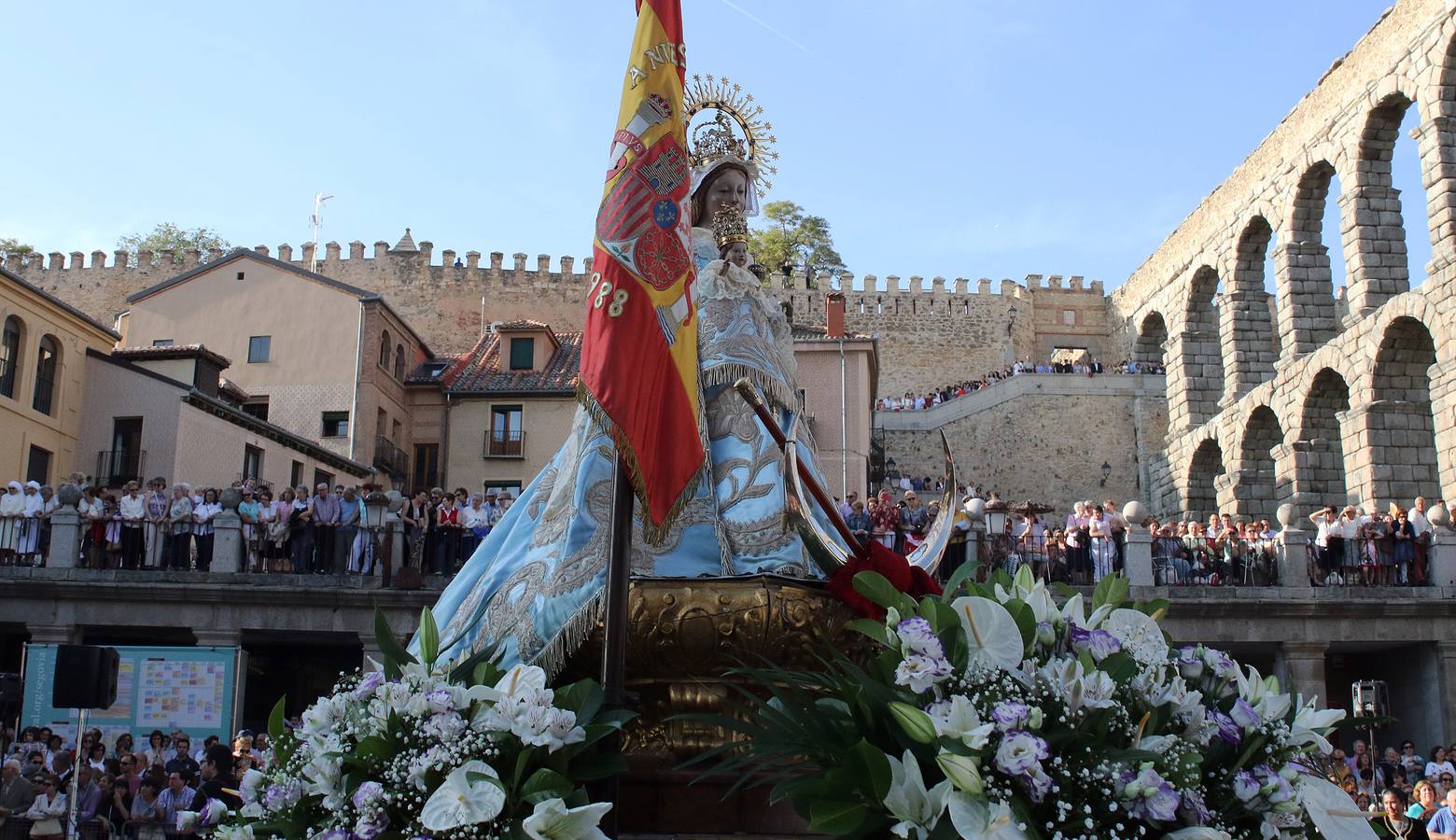 Bajada de la virgen de la Fuencisla a su santuario