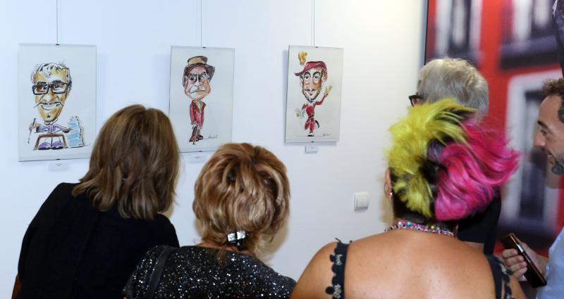 Exposición de caricaturas de Miguel Asensio, de la Asociación Cultural Eclipse, en la Casa de Zorrilla