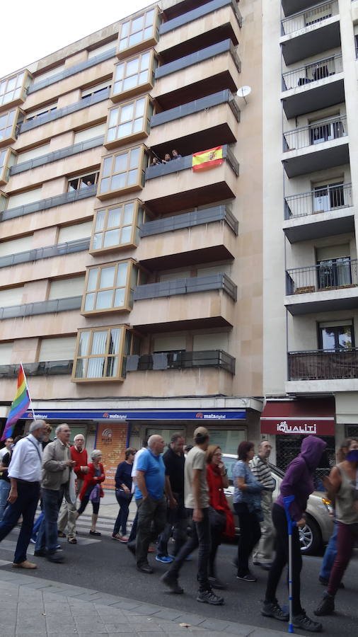 Manifestación en Valladolid por el derecho a decidir en Cataluña