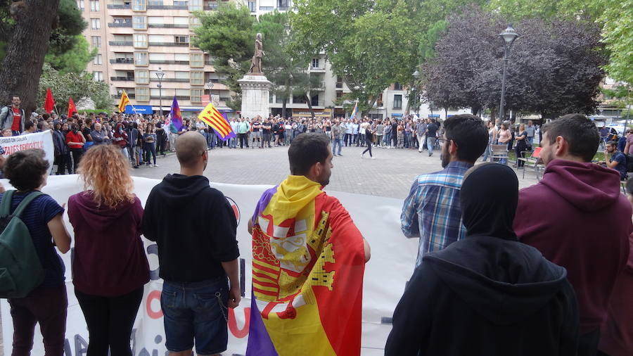 Manifestación en Valladolid por el derecho a decidir en Cataluña