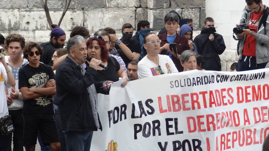 Manifestación en Valladolid por el derecho a decidir en Cataluña