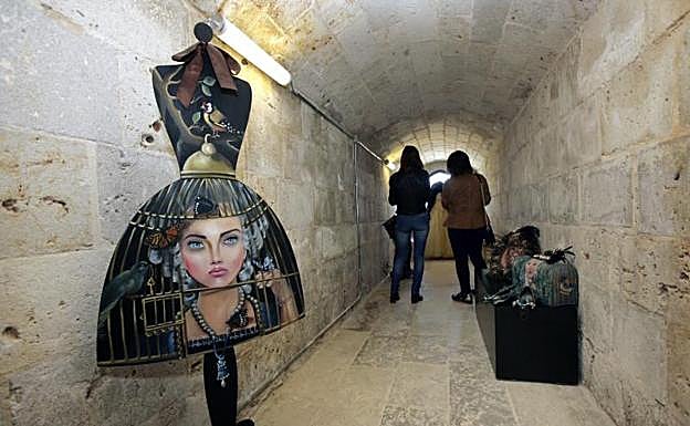 Galerías del castillo de Fuentes de Valdepero, en Palencia. 