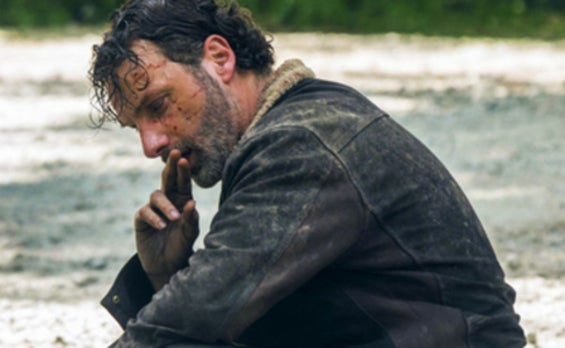 Andrew Lincoln, en su personaje de líder de los supervivientes. 