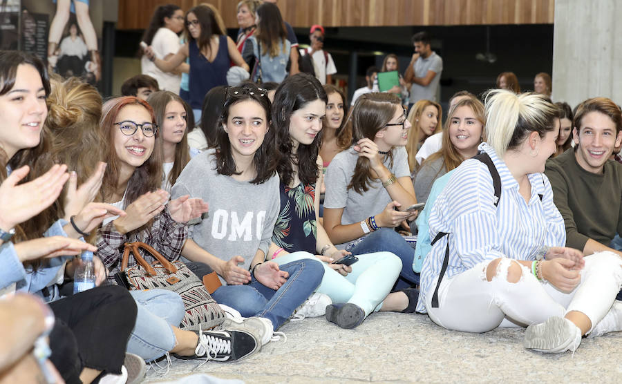 Protesta de los alumnos de la UVA en Segovia