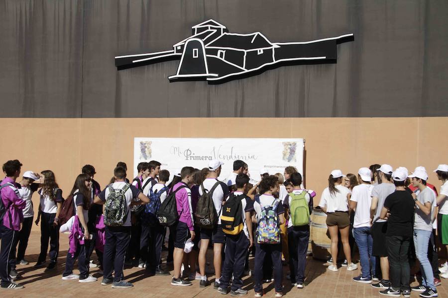 Durante la entrega de los galardones, los estudiantes participaron en distintas actividades de recreo y didácticas en un viñedo del grupo bodeguero familiar Emilio Moro, organizador del certamen