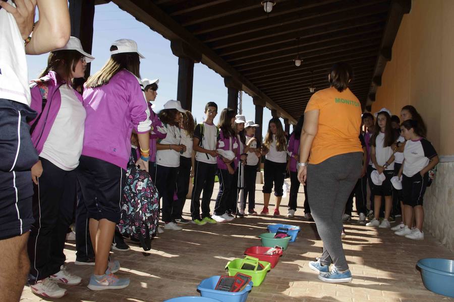 Durante la entrega de los galardones, los estudiantes participaron en distintas actividades de recreo y didácticas en un viñedo del grupo bodeguero familiar Emilio Moro, organizador del certamen