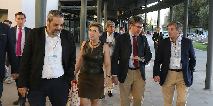 El ministro Álvaro Nadal, a su llegada a la clausura del Congreso e-volución.