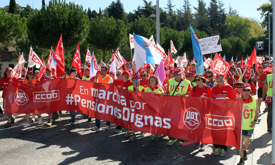 Marcha por las pensiones en Segovia