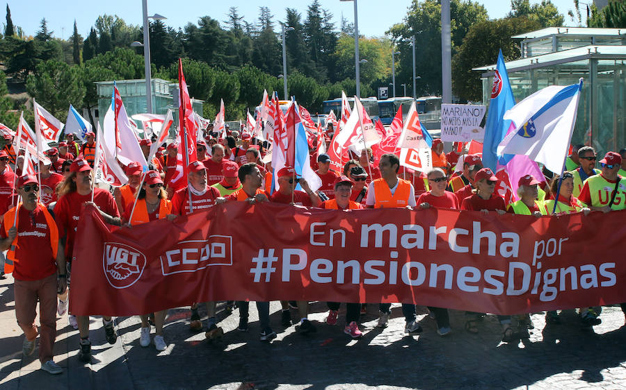 Marcha por las pensiones en Segovia