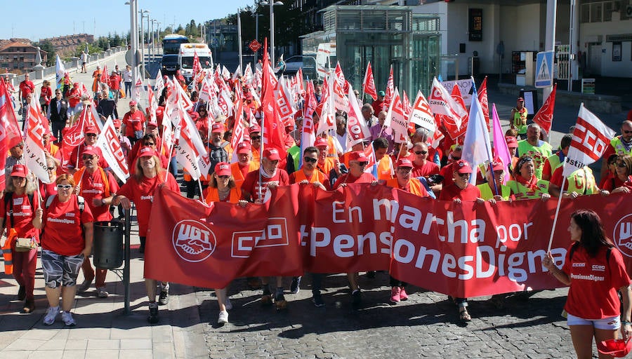 Marcha por las pensiones en Segovia