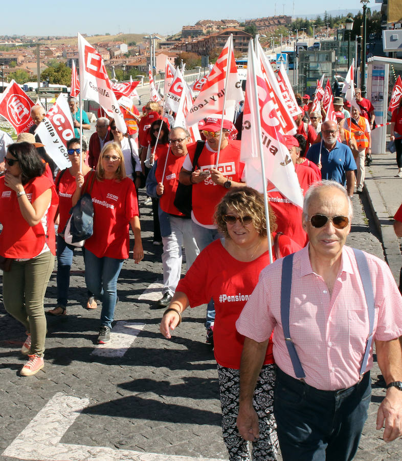 Marcha por las pensiones en Segovia