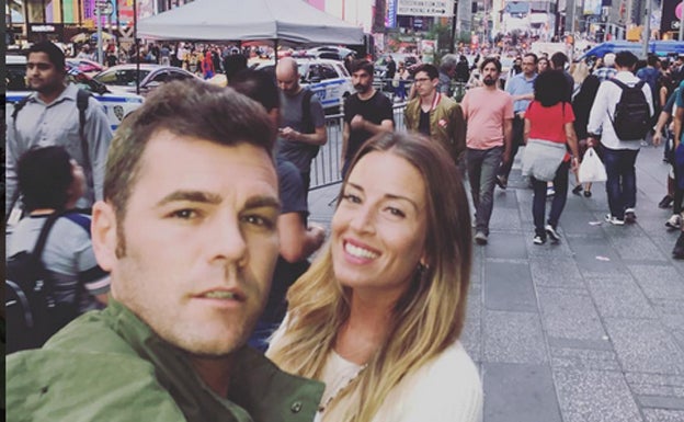 Fonsi Nieto con Marta Castro en Nueva York. 