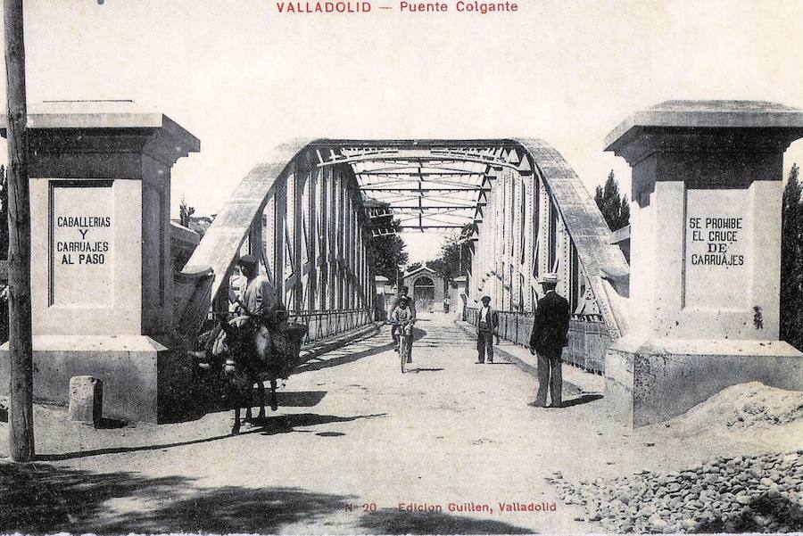 El Puente Colgante a mediados de 1865.