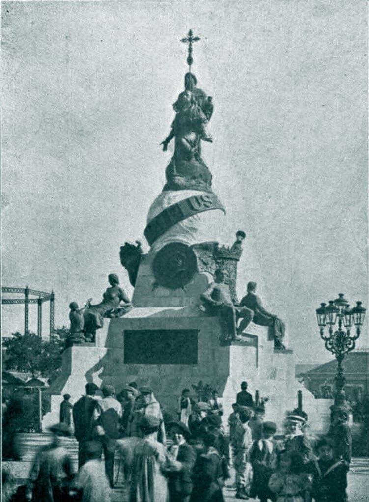 El 15 de septiembre de 1905 se inauguró el monumento a Cristóbal Colón.