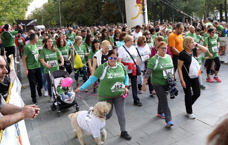 Marcha contra el cáncer en Palencia