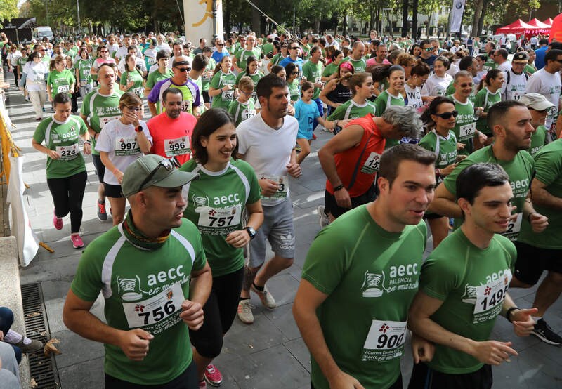 Marcha contra el cáncer en Palencia