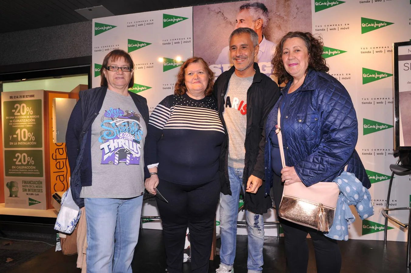 Firma de discos de Sergio Dalma en El Corte Inglés de Valladolid